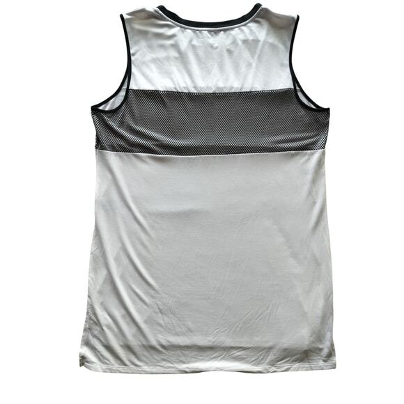 Serena Williams White Black Mesh Across The Chest Jersey Tank Top Size L - Picture 3 of 8
